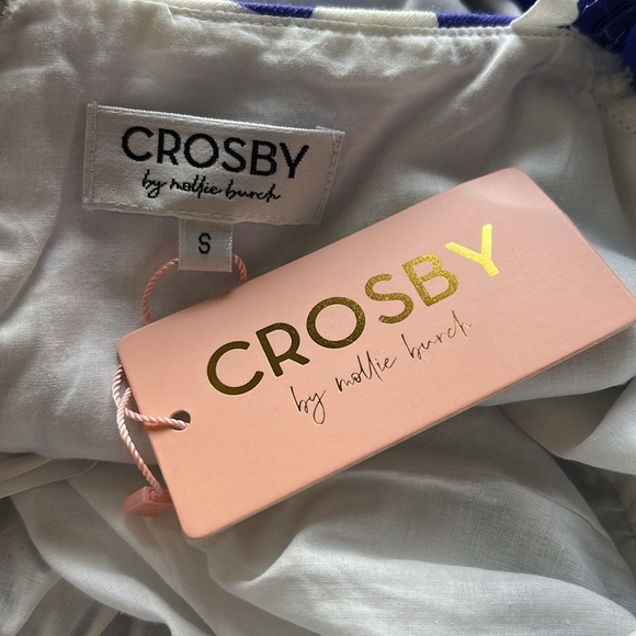 Crosby BY MOLLIE BURCH Hunter Dress Aegean Bloom Babydoll Sz S NEW - Picture 9 of 11